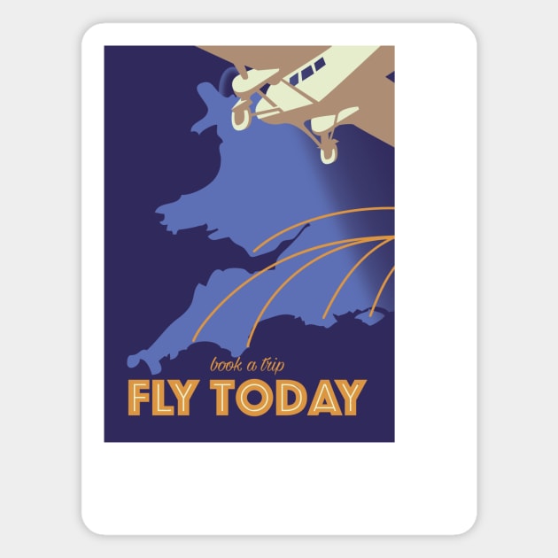 Book a Trip! Fly today Magnet by nickemporium1